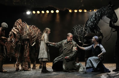 Two horses grazing while the German and the Fench mother and daughter talk.